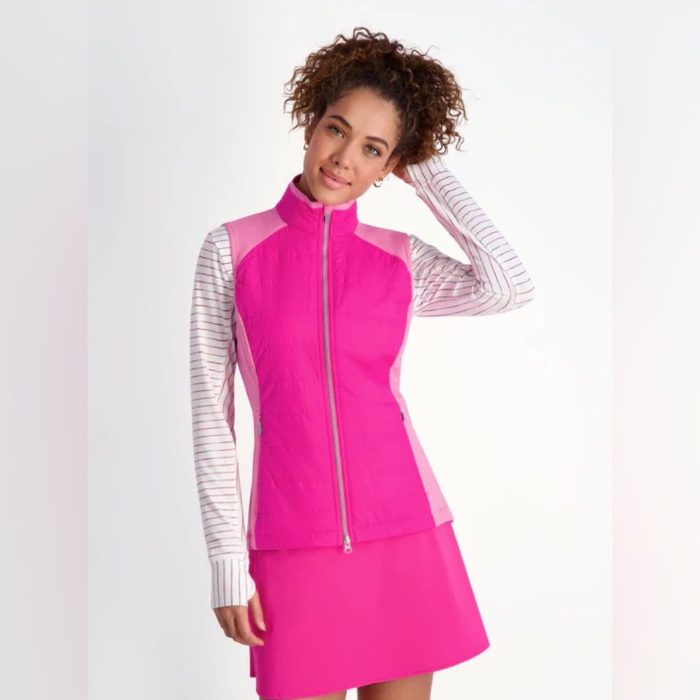 NEW Zero Restriction Pink Sleeveless Puffer Vest
